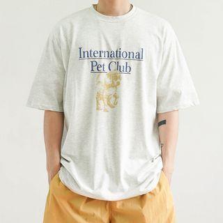 Dot Print Oversized Tee