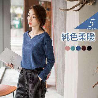 Loose V-neck Dolman Sweater