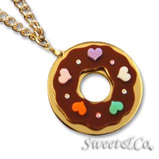 Kandy X Sweet&co. Minit Swarovski Donut Necklace Gold - One Size