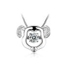 925 Sterling Silver Zodiac Dog Pendant With Necklace
