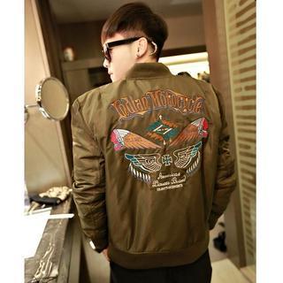 Embroidered Bomber Jacket
