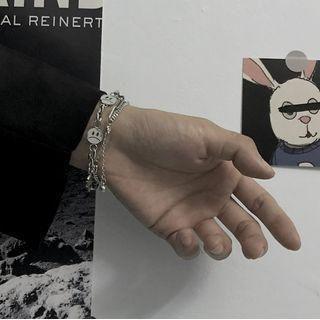 Alloy Smiley Layered Bracelet As Shown In Figure - One Size