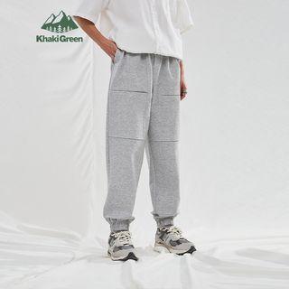 Unisex Multi-pockets Drawcord Jogger Pants