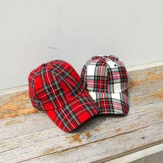 Checked Baseball Cap