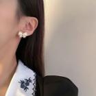 Bow Faux Pearl Glaze Earring