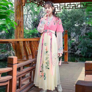 Short-sleeve Hanfu Top / Long-sleeve Hanfu Top / Maxi A-line Skirt / Set