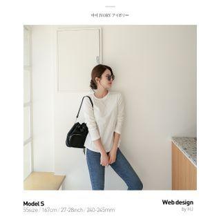 Set Of 2: Dip-back Colored T-shirt