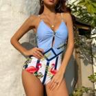 Swam Print Swimsuit