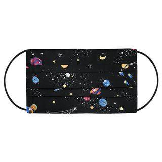 Handmade Print Cotton Face Mask Cover (adult) Black - Adult