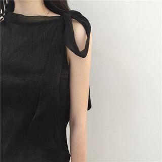 Bow-accent Halter Top