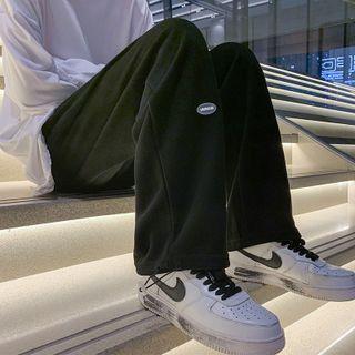Applique Drawstring Cuff Sweatpants