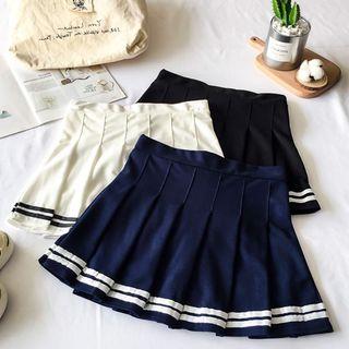 Pelated A-line Skirt