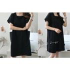 Square-neck A-line Dress