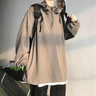 Couple Matching Half Button Hoodie