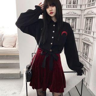 Moon Embroidery Shirt