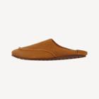 Seam-trim Faux-suede Mules