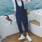 Bell-sleeve Blouse / Straight-leg Jumper Jeans