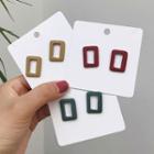 Matte Rectangle Earring