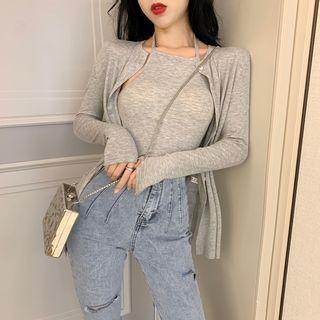 Set: Halter Top + Light Jacket