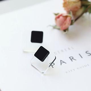 Colour Block Square Earring