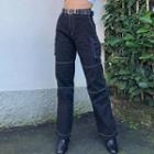 High-waist Pockets Straight-fit Jeans