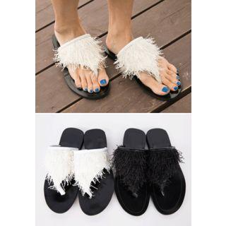 Tassel-detail Flip-flops