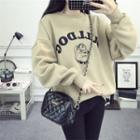 Dog Embroidery Sweatshirt