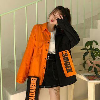 Paneled Cargo Shirt Jacket