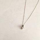 Astronaut Pendant Sterling Silver Necklace 1pc - Silver - One Size