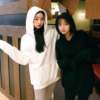 Kangaroo-pocket Oversized Cotton Hoodie