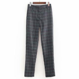 Plaid Slim Pants