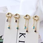 Rhinestone Rain Cloud Fringed Earring