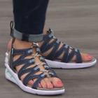 Wedge Heel Lace-up Sandals