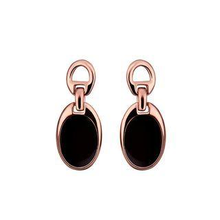 Simple And Fashion Plated Rose Gold Geometric Oval Earrings Rose Gold - One Size