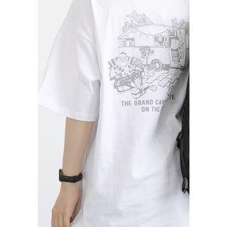 Santa Claus Print Short Sleeve T-shirt