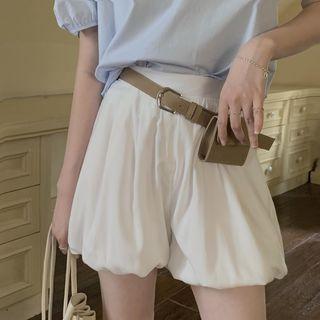 Plain Wide Lantern Shorts