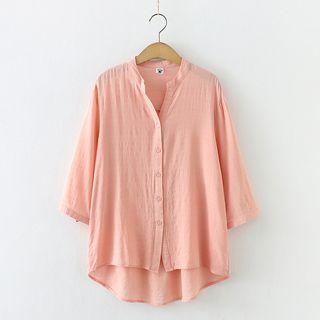 Elbow Sleeve Dip Back Shirt