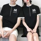 Couple Matching Short-sleeve Lettering T-shirt / Short-sleeve Lettering T-shirt Dress
