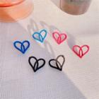 Flocking Heart Alloy Earring