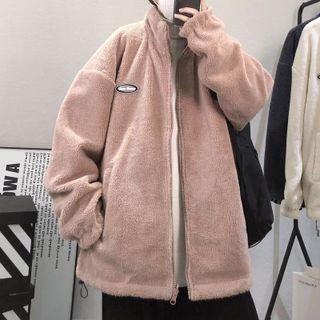 Long Sleeve Applique Fleece Jacket