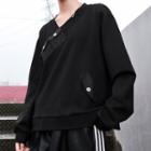 Pocketed Pullover Black - One Size