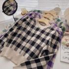 Gingham Check Sweater
