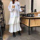 Long Sleeve Printed Pullover / Tank Dress