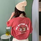 Short-sleeve Otter Print T-shirt