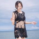 Sleeveless Lace Cover-up