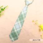 Plaid Neck Tie Jk054 - Green - One Size