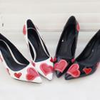 Heart Patterned Pumps