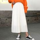 Chiffon Accordion-pleated Midi Skirt