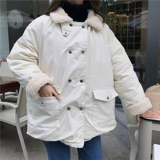 Fleece-lined Double Breasted Jacket