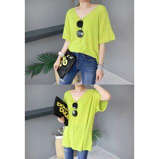Short Sleeve Drop-shoulder T-shirt